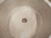 Natuursteen travertin waskom 40,6x15 cm - afbeelding 6 van  7