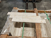 Natuursteen travertin white wandtegel 8x60 cm 14,4 m² - afbeelding 1 van  6