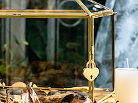 Ncyp glazen kaartdoos goudkleurig zonder slot - afbeelding 3 van  3