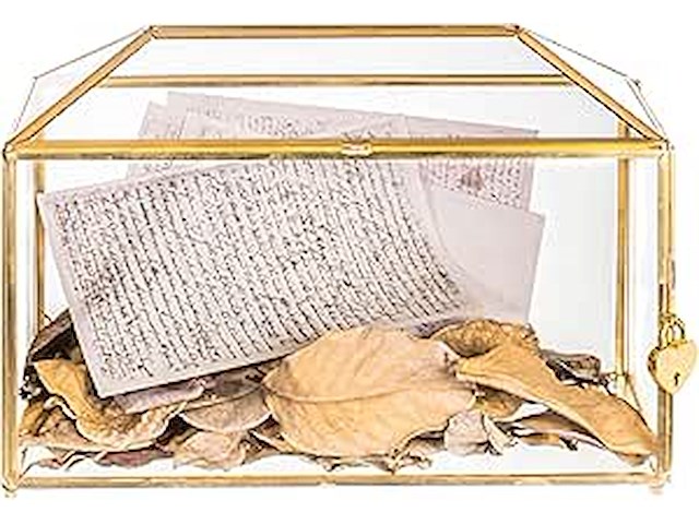 Ncyp glazen kaartdoos met slot - afbeelding 1 van  3