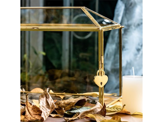 Ncyp glazen kaartdoos met slot - afbeelding 3 van  3