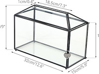 Ncyp grote glazen kaartendoos - afbeelding 2 van  3