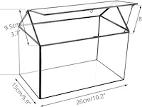 Ncyp huisvormig glazen terrarium - afbeelding 2 van  4
