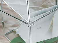 Ncyp zilveren glazen kaartendoos met sleuf en slot - afbeelding 3 van  4