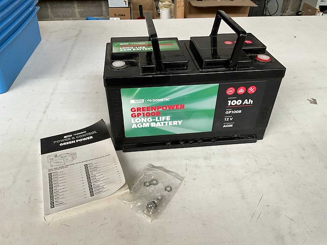 Nds 100ah 12 v gp100b dometic greenpower long life batterij - afbeelding 1 van  6