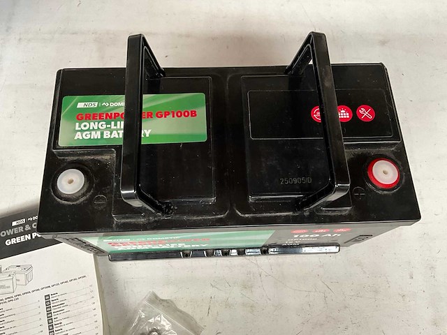 Nds 100ah 12 v gp100b dometic greenpower long life batterij - afbeelding 3 van  6