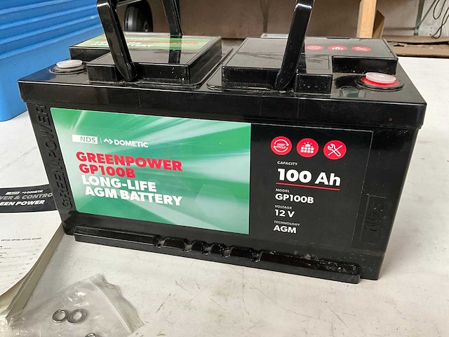 Nds 100ah 12 v gp100b dometic greenpower long life batterij - afbeelding 4 van  6