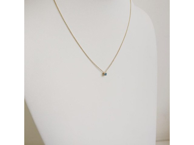 Necklace with pendant 0.17ct - afbeelding 3 van  6