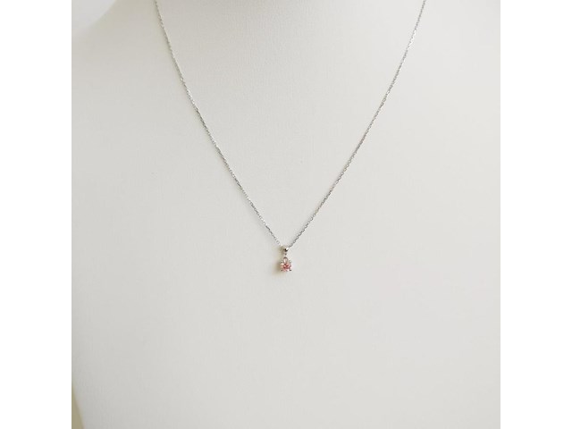 Necklace with pendant 0.19ct - afbeelding 1 van  6