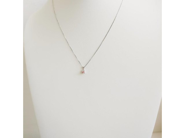 Necklace with pendant 0.19ct - afbeelding 3 van  6