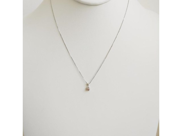 Necklace with pendant 0.19ct - afbeelding 5 van  6