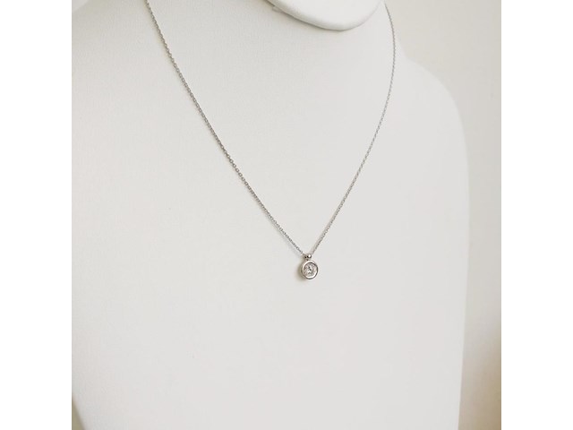 Necklace with pendant 0.51ct - afbeelding 3 van  6