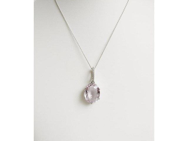 Necklace with pendant amethyst - afbeelding 1 van  7