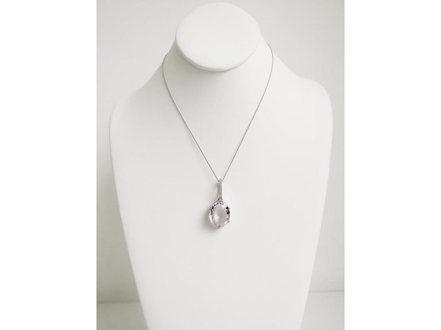 Necklace with pendant amethyst - afbeelding 3 van  7