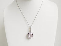 Necklace with pendant amethyst - afbeelding 3 van  7