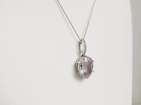 Necklace with pendant amethyst - afbeelding 4 van  7