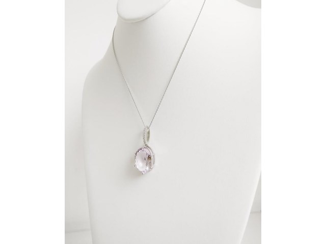 Necklace with pendant amethyst - afbeelding 5 van  7