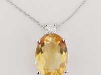 Necklace with pendant citrine - afbeelding 1 van  7
