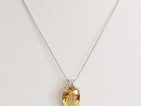 Necklace with pendant citrine - afbeelding 2 van  7