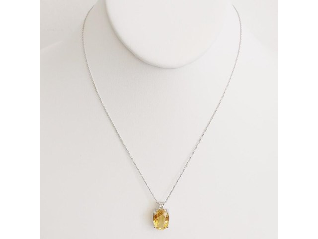 Necklace with pendant citrine - afbeelding 3 van  7