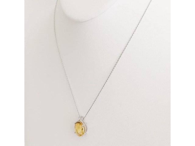 Necklace with pendant citrine - afbeelding 4 van  7