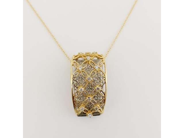 Necklace with pendant diamond - afbeelding 1 van  7
