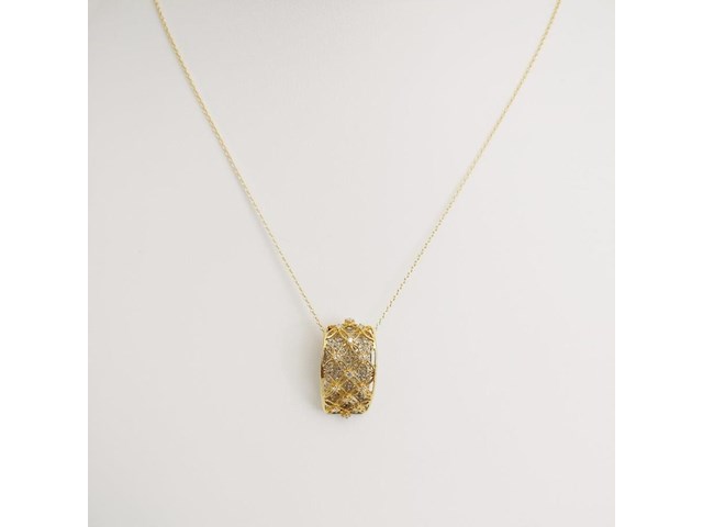 Necklace with pendant diamond - afbeelding 2 van  7