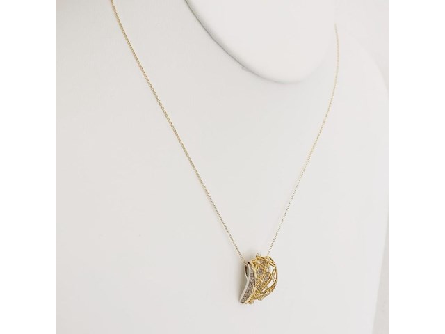 Necklace with pendant diamond - afbeelding 5 van  7