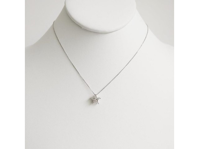 Necklace with pendant diamond - afbeelding 2 van  7