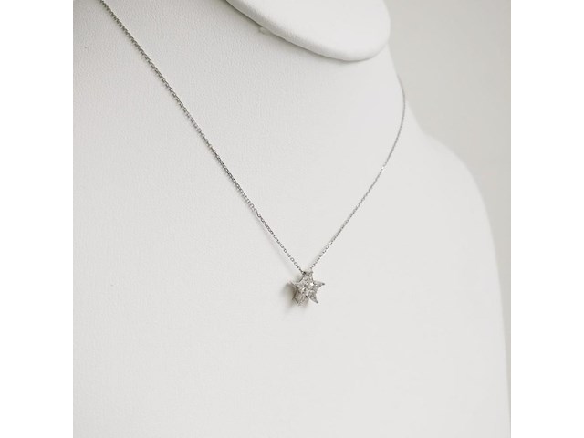 Necklace with pendant diamond - afbeelding 3 van  7