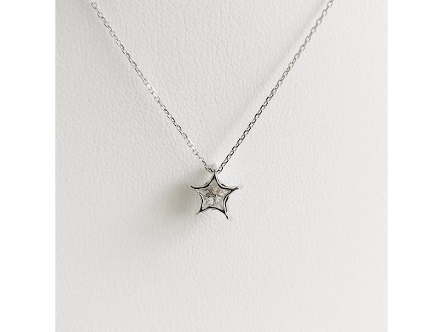 Necklace with pendant diamond - afbeelding 5 van  7