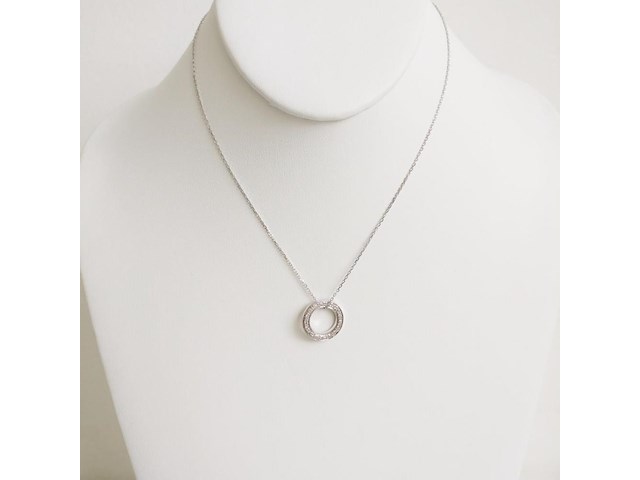 Necklace with pendant diamond - afbeelding 2 van  6
