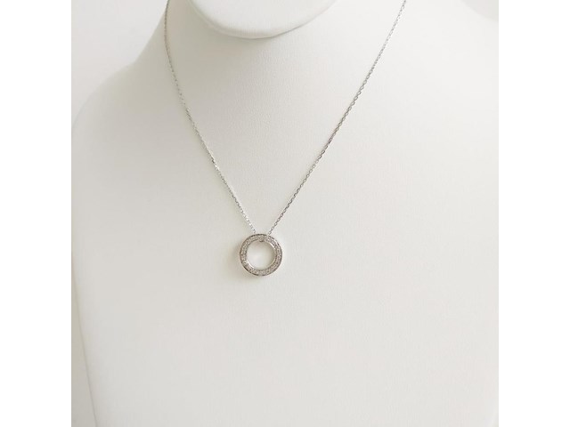 Necklace with pendant diamond - afbeelding 3 van  6