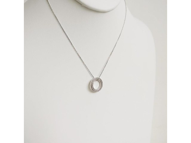 Necklace with pendant diamond - afbeelding 4 van  6