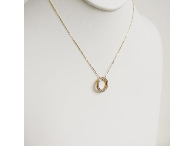 Necklace with pendant diamond - afbeelding 3 van  6