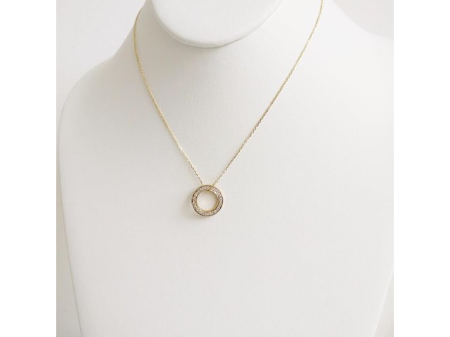 Necklace with pendant diamond - afbeelding 4 van  6