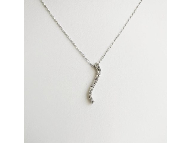 Necklace with pendant diamond - afbeelding 1 van  6
