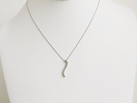 Necklace with pendant diamond - afbeelding 2 van  6