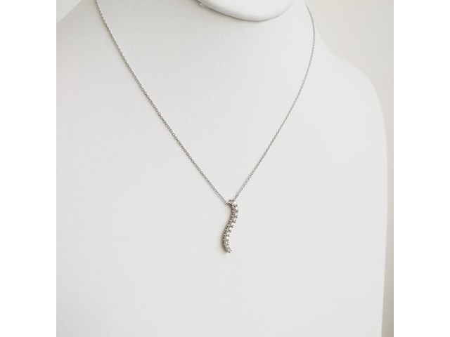 Necklace with pendant diamond - afbeelding 3 van  6