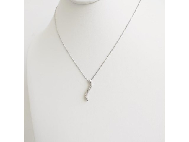 Necklace with pendant diamond - afbeelding 4 van  6