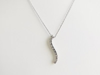 Necklace with pendant diamond - afbeelding 5 van  6