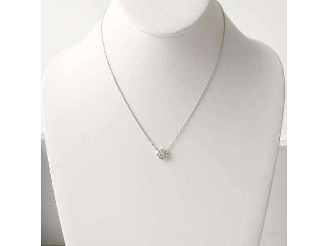 Necklace with pendant diamond - afbeelding 2 van  6