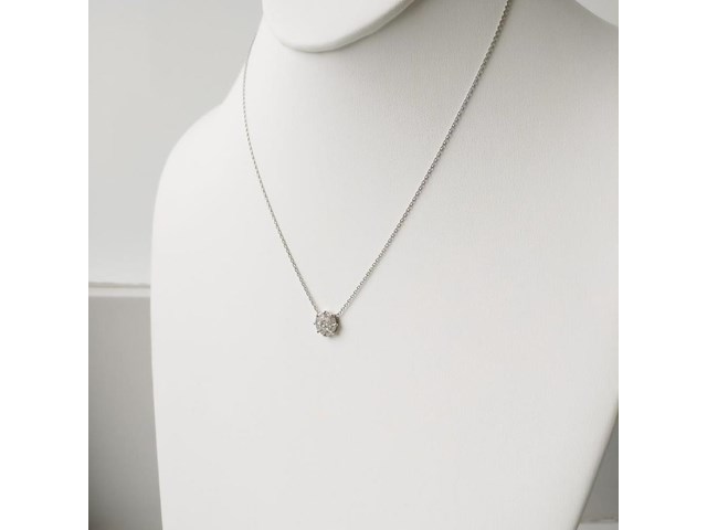 Necklace with pendant diamond - afbeelding 3 van  6