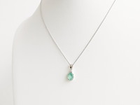 Necklace with pendant emerald - afbeelding 5 van  7