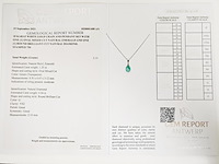 Necklace with pendant emerald - afbeelding 7 van  7
