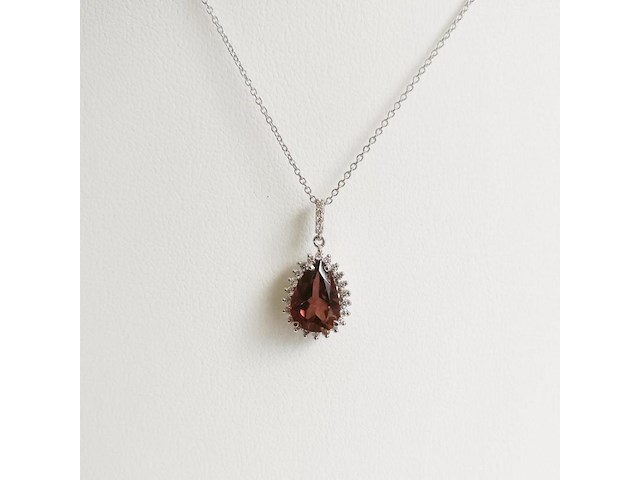 Necklace with pendant rubellite - afbeelding 1 van  6