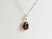 Necklace with pendant rubellite - afbeelding 1 van  6
