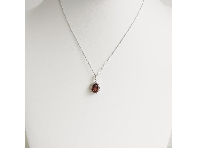 Necklace with pendant rubellite - afbeelding 2 van  6