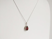 Necklace with pendant rubellite - afbeelding 3 van  6