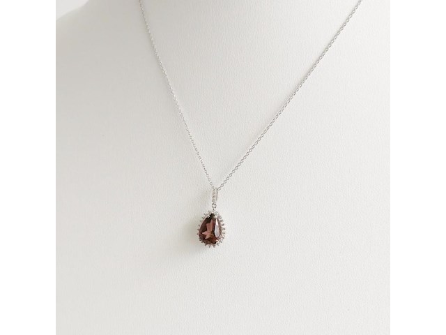Necklace with pendant rubellite - afbeelding 4 van  6